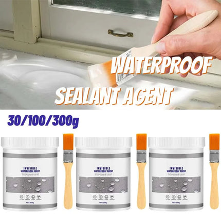 1-5Pcs 300g Waterproof Coating Sealant Agent Transparent Glue With Brush Invisible Anti-Leak Roof Repair Broken Agent Tools