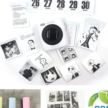 57x25mm Mini Printer Thermal Paper Label Sticker Self-adhesive Paper for Kids Instant Print Camera Pocket Printer