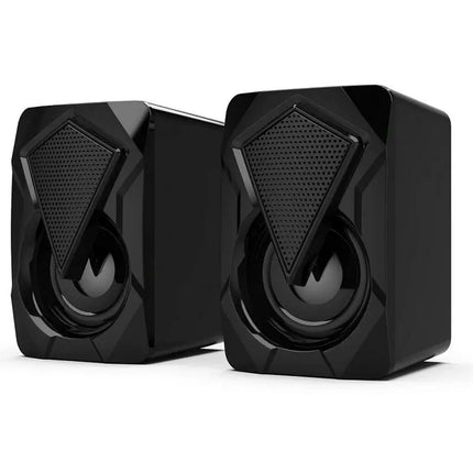 Desktop PC Speakers Colorful RGB Desktop PC Speakers Clear Sound Multimedia 2Pcs Plug & Play Speakers For Desktop PC All