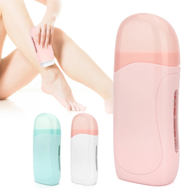 Roll on Depilatory Wax Kit Facial Body Hair Epilator Wax Hair Heating Handheld Depilatory Cleaner Portable Hair Removal Machine