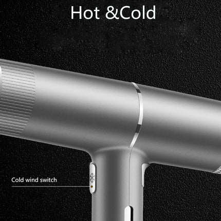 Low noise cold and hot negative ion hair dryer Intelligent temperature adjustable quick drying leafless hair dryer