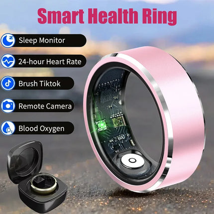 For HUAWEI XIAOMI SAMSUNG Smart Ring Men, Heart Rate Blood Oxygen Pressure Monitor Smartring for Women Sleep Fitness Tracker New