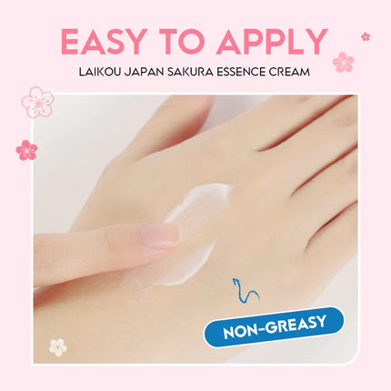 2pcs LAIKOU Japan Sakura Essence Face Cream Cherry Blossom Smoothing Facial Cream Moisturizing Hydration Korean Skin Care