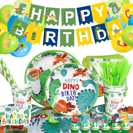 Dinosaur Balloon Tropical Happy Birthday Balloons Kids Jungle Safari Green Foil Balon Dinosaur Baloon Dinosaur Party Decor