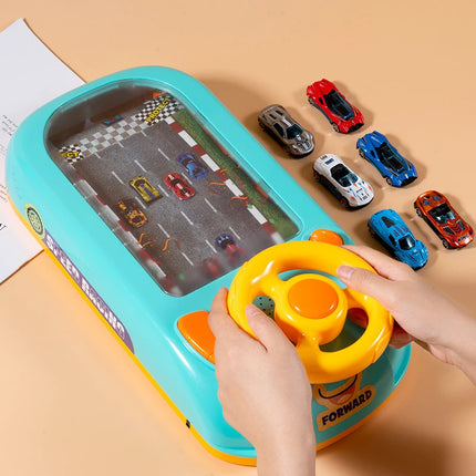 Kid Musical Steering Wheel Driving Toy Electronic Adventure Game Simulated Driving Montessori Sensory Race Car with Sound Gift