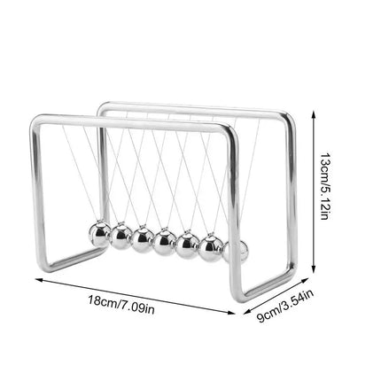 Newton Cradle Balance Steel Balls Science Pendulum Desk Toy Metal Pendulum Ball School Teaching Supplies Creative Decoration