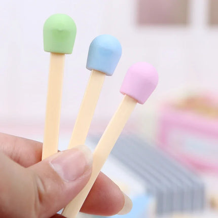 1Box Cute Kawaii Matches Eraser Lovely Colored Eraser for Kids Students Kids Creative Item Gift