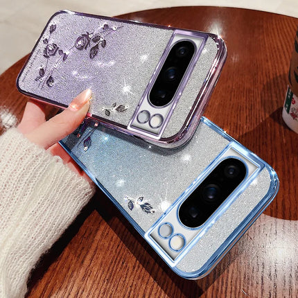 Luxury Glitter Shiny Diamond Mobile Phone Case For Google Pixel 6 7 8 9 Pro 6A 7A 8A Soft TPU Shockproof Protector Back Cover