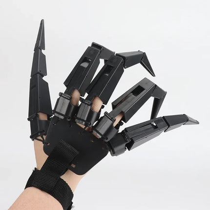 Halloween Articulated Finger Gloves Flexible Funny Flexible Toy Costume Party Ghost Claw Hand Model Halloween Party Decor Gift