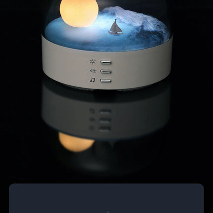 Mini Portable Bluetooth Speaker Ambient Light High Quality Sound Bluetooth Music Box with Dimming Soft Light Wireless Music Play