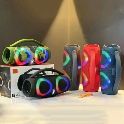 100W High Power Bluetooth Speaker Portable RGB Colorful light Waterproof Wireless Subwoofer 360 Stereo Surround TWS FM Boombox