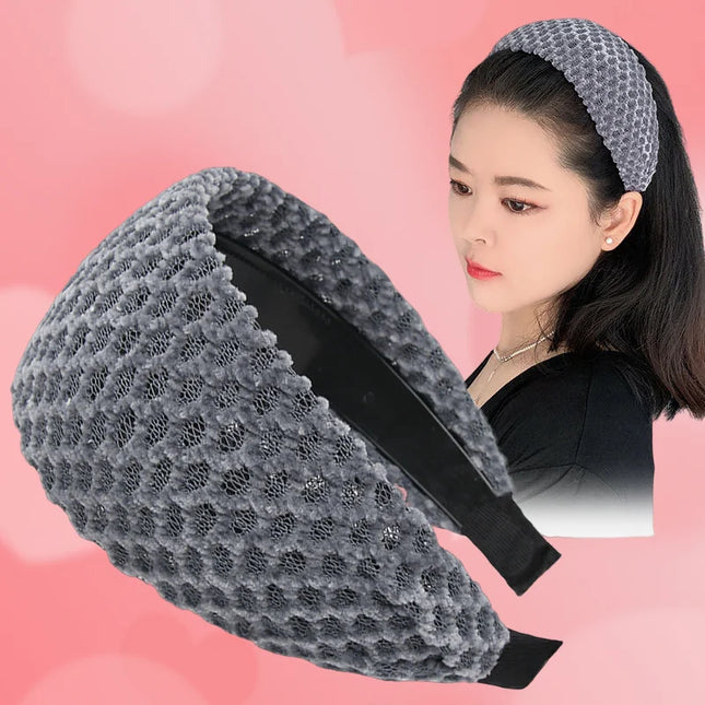 New, wide-brimmed headband, covering white hair, women's face washing, makeup headband, autumn and winter hair accessories.