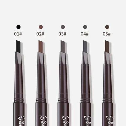 5 PCS Eyebrow pencil 2 in 1 professional Cosmetics makeup 5 Colors Waterproof Eyebrow Tattoo brush Long Lasting eyebrow pen