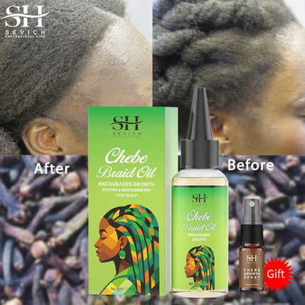 Fast Hair Growth Oil African Crazy Traction Alopecia Chebe Anti scalp itching Anti Hair Break Hair Strengthener Hair Loss Spray