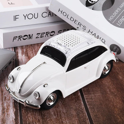 Mini Speaker in Car Shape Retro Wireless Bluetooth Boombox Support TF USB FM Radio AUX Handsfree Classic Taxi Model Sound Box