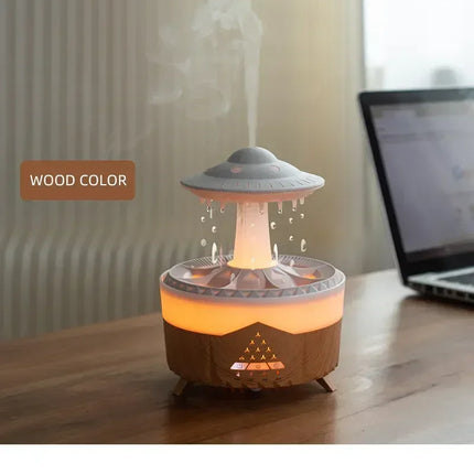 Rain Cloud Night Light humidifier with raining water drop sound and 7 color led light essential oil diffuser aromatherapy