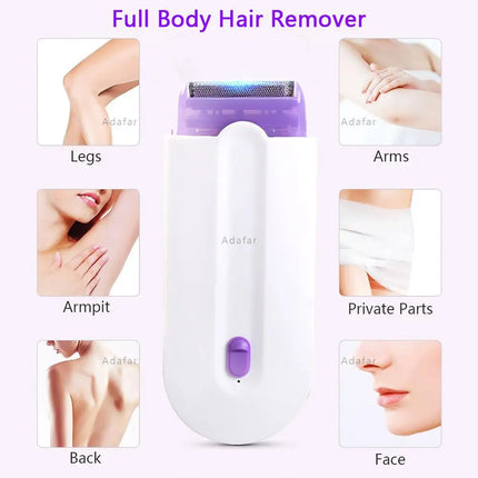 Painless Body Hair Trimmer Epilator USB Laser Remover for Men Women Face Leg Arm Bikini Armpit Hand Shaver Removal Eraser Tools