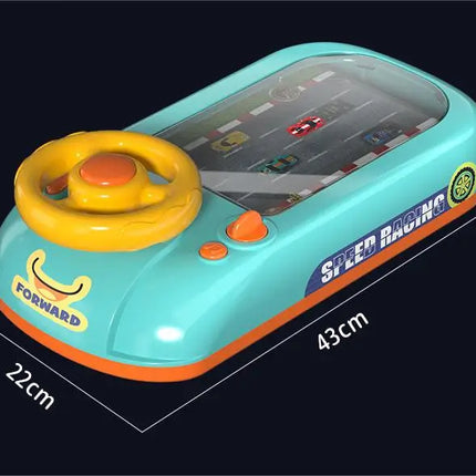 Kid Musical Steering Wheel Driving Toy Electronic Adventure Game Simulated Driving Montessori Sensory Race Car with Sound Gift