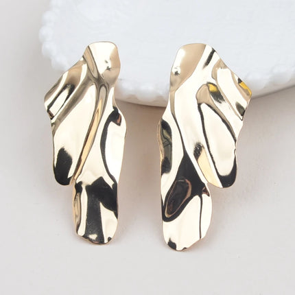 European Style Geometric Drop Earrings - Exquisite Zinc Alloy Dangle Ear Jewelry for Women