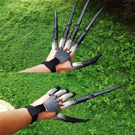 Halloween Articulated Finger Gloves Flexible Funny Flexible Toy Costume Party Ghost Claw Hand Model Halloween Party Decor Gift