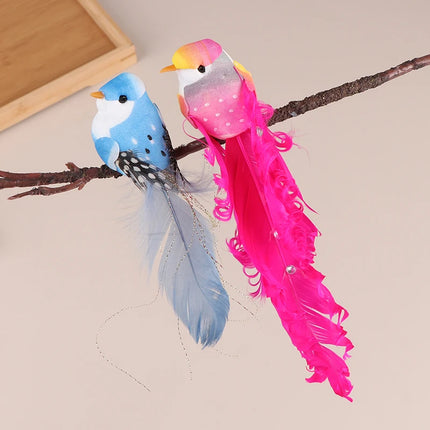 Random Artificial Birds Fake Foam Animal Simulation Feather Birds Models DIY Wedding Home Garden Ornament Decoration