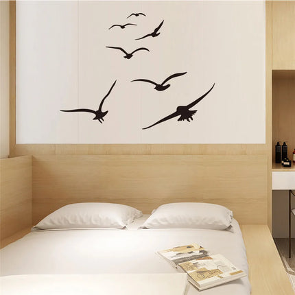 Diy Background Wall Sticker Flying Birdie Removable Wall Sticker For Living Room Bedroom Windows Wall Sticker Home Decoration