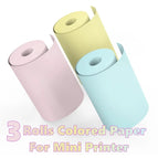 3 Rolls Colors Paper