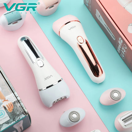 VGR Hair Remover Rechargeable Facial Leg Body Bikini Epilator Lady Shaver Underarms Hair Removal Tool Epilator for Women V-733