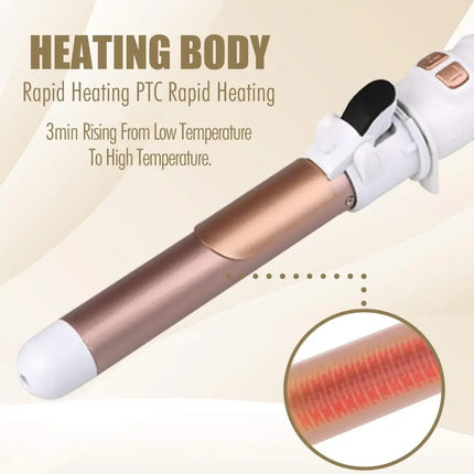 1.1/1.25inch Rotating Curling Iron Curling Wand Automatic Hair Curler 30s Instant Heat Auto Hair Waver Hair Styling Irons