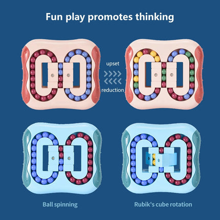 Rotating Magic Beans Cube Fingertip Toys Children Spin Bead Puzzles Game Learning Educational Adults Stress Relief Toy 2024 New