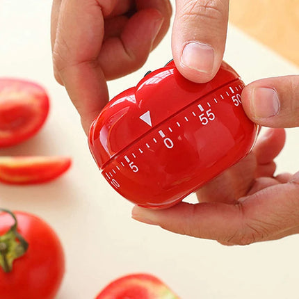 Tomato Shape Kitchen Timer Kitchen Craft Mechanical Wind Up 60 Minutes Timer 360 Degree Rotating Timer Kitchen Cooking Timer