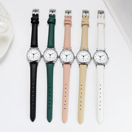 Luxury Women Brand Quartz Alloy Watch Ladies Fashion Small Dial Casual Watch Leather Wristwatch for Women Zegarek Damski