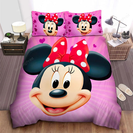 2/3 Duvet Cover Minnie Cartoon Bedroom Decor Bedding Set Single Double Queen Size Bed Gift Children Adult Teenagers Room Decor