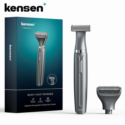 KENSEN S1 Electric Shaver Body Hair Trimmer for Men 2 in 1 Professional Shaver Razor Nose Hair Beard Trimmer Shave Razor MEG-578