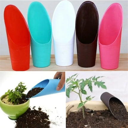 1Pc New Soil Plastic Spade Shovel Cup Succulent DIY Bonsai Plant Helper Garden Tool