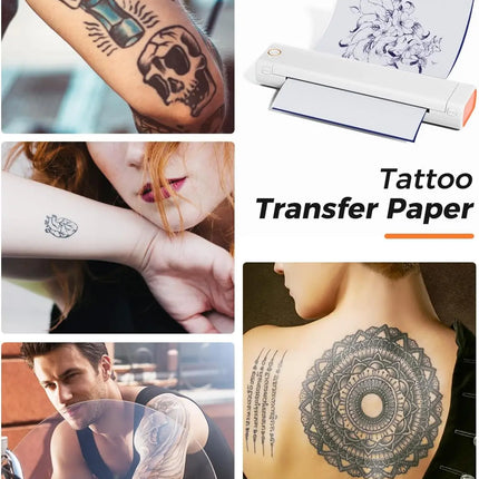 Phomemo M08F Wireless Tattoo Transfer Stencil Printer Tattoo Transfer Thermal Copier Machine Compatible with Smartphone & PC