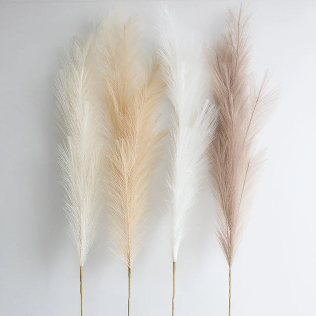 100cm Artificial Pampas Boho Decorative Flowers Home Party Table Flower Arrangement Decoration Wedding Deco Fluffy Reed Grass