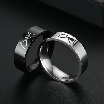 Titanium Steel Ring For Men Women Couple Ring Lovers Promise Ring Wedding Engagement Fashion Jewelry Brithday Gift Wholesale