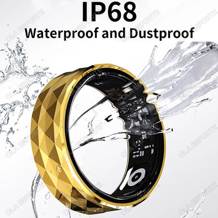 2024 New Smart Ring Men Military Grade Titanium Steel Shell Heart Rate Blood Oxygen Waterproof Multi-sport Modes Women Smartring