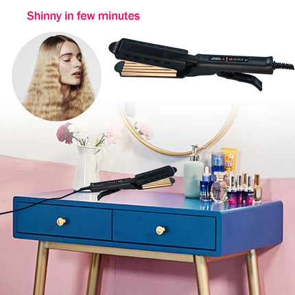 Ceramic Hair Curler Corrugated Curling Iron Electric Hair Crimper Wave Corn Irons Curling Wand Styling Tools Corrugation Curler