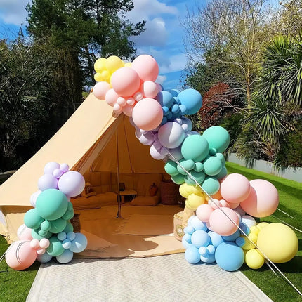 Balloon Arch Kit Free Bending Shape Half Arch Balloon Stand with Base Balloon Column Kit for Wedding Birthday Party Decorations