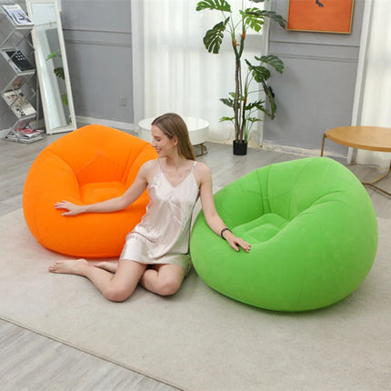 1pc Thickened Inflatable Spherical Lazy Sofa Lounge Chair, Outdoor Inflatable Lazy Sofa Lounge Chair, Plush Sofa (Without Air Pu