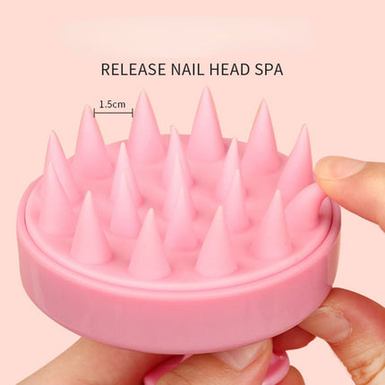 Silicone Shampoo Brush Head Scalp Massage Comb Hair Washing Comb Body Massage Brush Bath Shower Brush Salon Hairdressing Tool