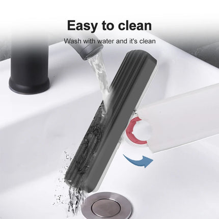 Portable Mini Cleaning Mop Powerful Absorbent Mop Wet and Dry Use Cleaning for Bathroom Kitchen Desktop Glass Living Room Car