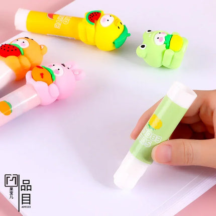 2024 Cartoon High Viscosity Solid Glue Kindergarten Pupils Hand Glue Stick DIY Office Supplies Cute School Supplies Glue Sticks