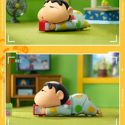 52TOYS BLIND BOX Crayon Shin Chan Dynamic Shin Life, Mystery Box, Collectible Wind-up Toy Desktop Decoration, Gift for Christmas