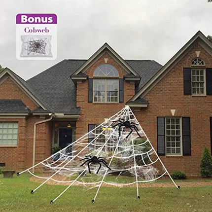 Halloween Spider Web Giant Stretchy Cobweb For Home Bar Haunted House Scary Prop Horror Yard Outdoor Halloween Party Decoration