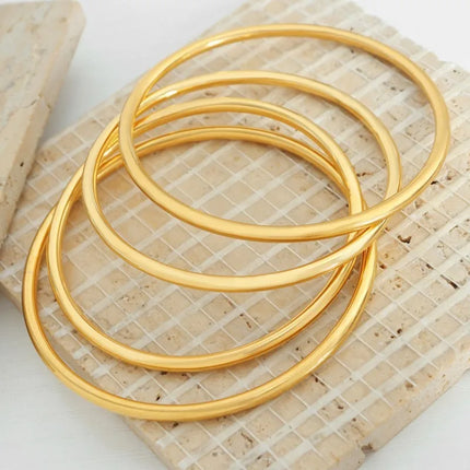 Bracelet For Women Stainless Steel High Quality Gold Muilt Color Bangle Bracelets For Girls Simple Accessories Jewelry Luxury