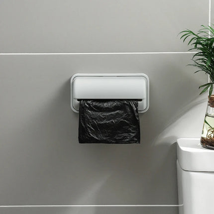 Wall Mounted Trash Bags Storage Box Garbage Bag Dispenser for Kitchen Bathroom Grocery Bag Holder Kitchen Plastic Bags Container