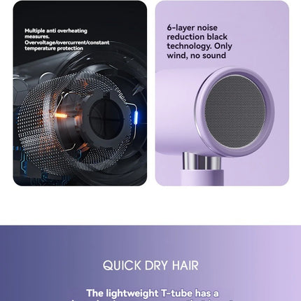 2400W hair salon high-power hair dryer, home hair salon, strong wind hair dryer, dormitory, cold and hot air, negative ion